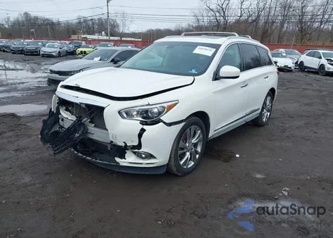 2013 Infiniti Jx35 z USA, uszkodzony, nr VIN 5N1AL0MM3DC346875